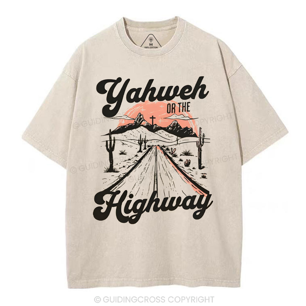 Yahweh Christian Washed T-Shrit