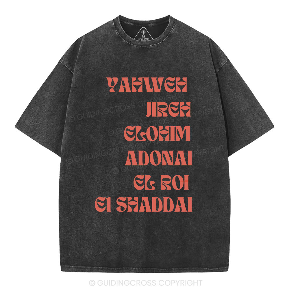 Yahweh Jireh Christian Washed T-Shirt