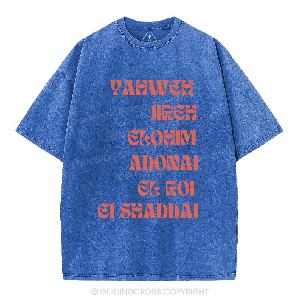 Yahweh Jireh Christian Washed T-Shirt