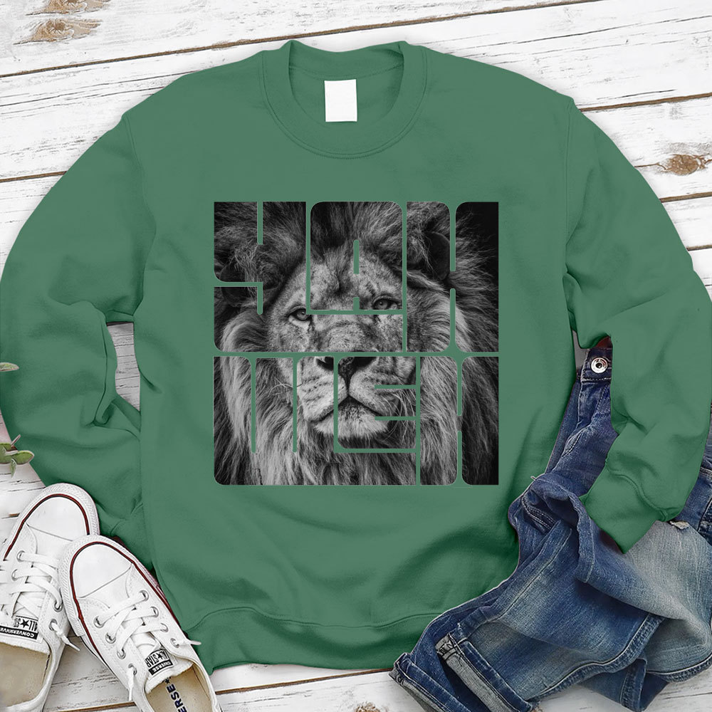 Yahweh Lion Of Judah Christian Sweatshirt