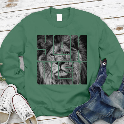 Yahweh Lion Of Judah Christian Sweatshirt
