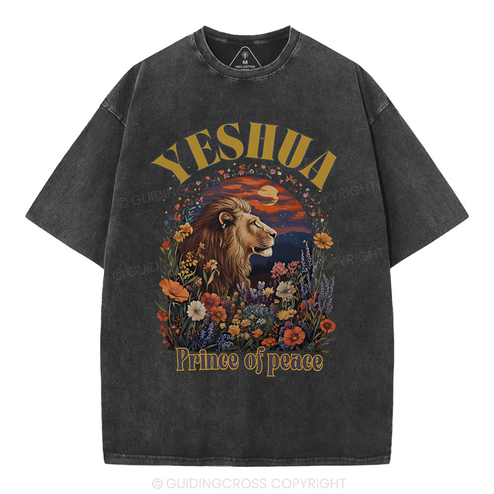 Yehsua Prince Of Peace Christian Washed T-Shirt
