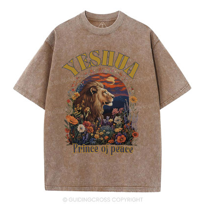 Yehsua Prince Of Peace Christian Washed T-Shirt