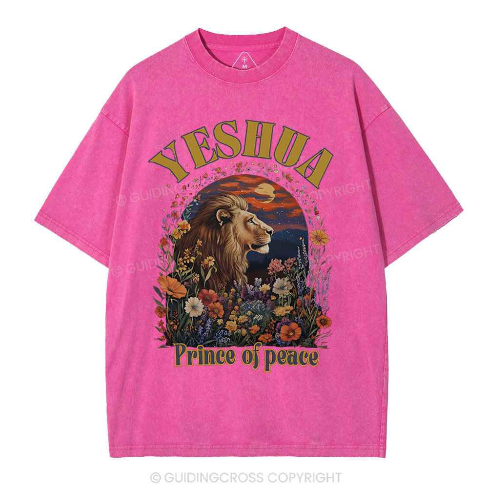 Yehsua Prince Of Peace Christian Washed T-Shirt