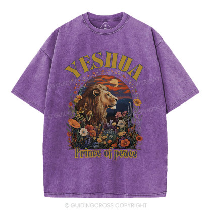 Yehsua Prince Of Peace Christian Washed T-Shirt