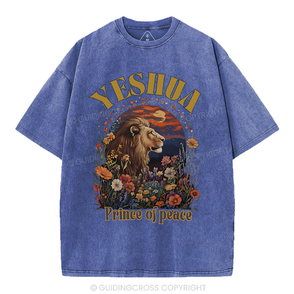 Yehsua Prince Of Peace Christian Washed T-Shirt