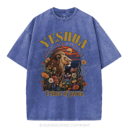 Yehsua Prince Of Peace Christian Washed T-Shirt