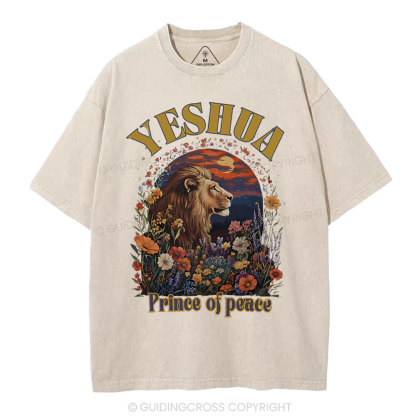 Yehsua Prince Of Peace Christian Washed T-Shirt