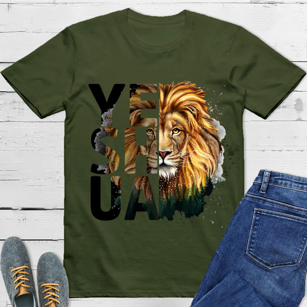 Yeshua And Lion Christian T-Shirt