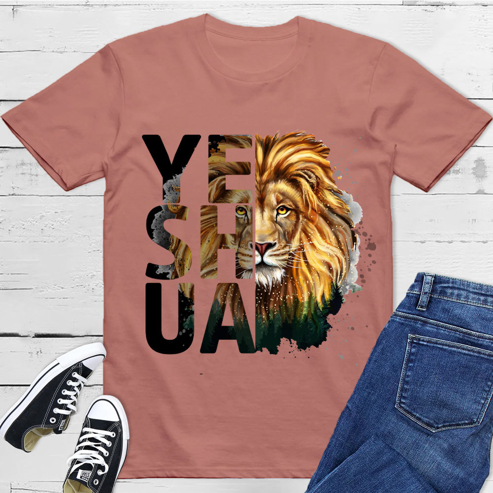 Yeshua And Lion Christian T-Shirt