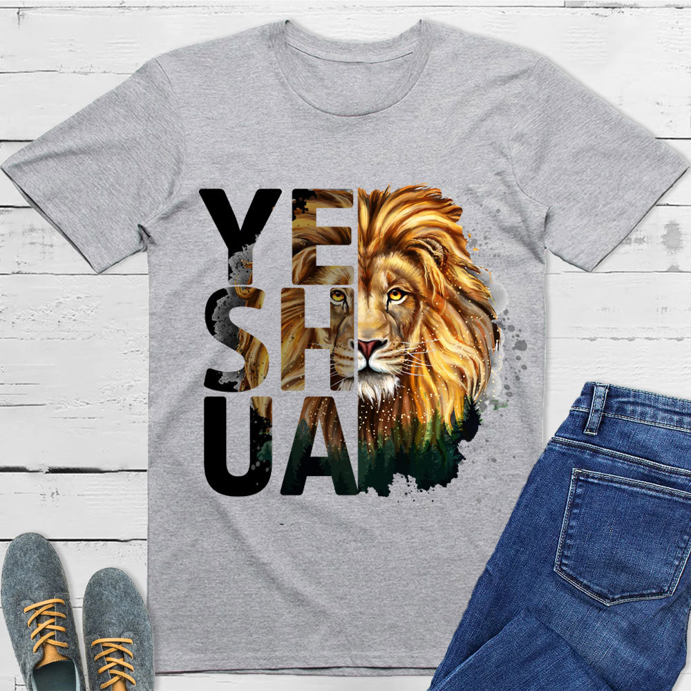 Yeshua And Lion Christian T-Shirt