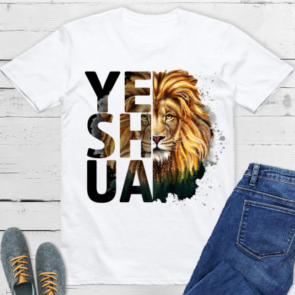 Yeshua And Lion Christian T-Shirt
