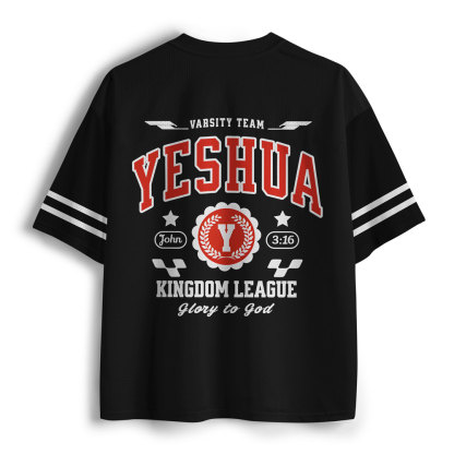 Yeshua Christian Black Mesh Jersey