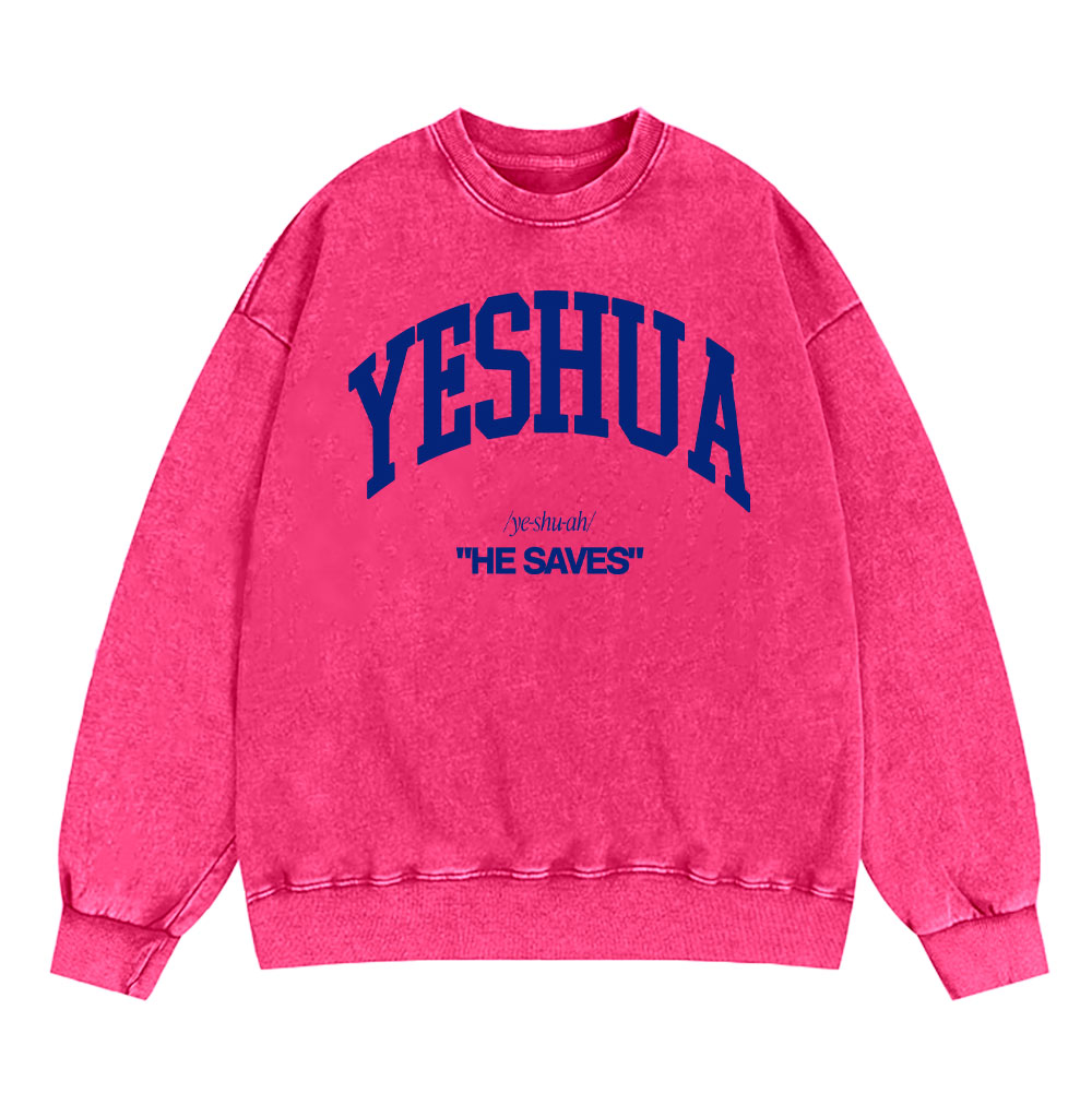 Yeshua Christian Washed Sweatshirt