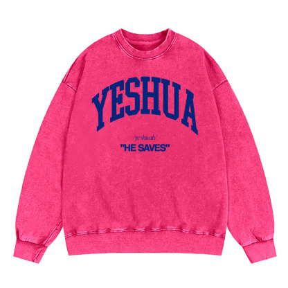 Yeshua Christian Washed Sweatshirt