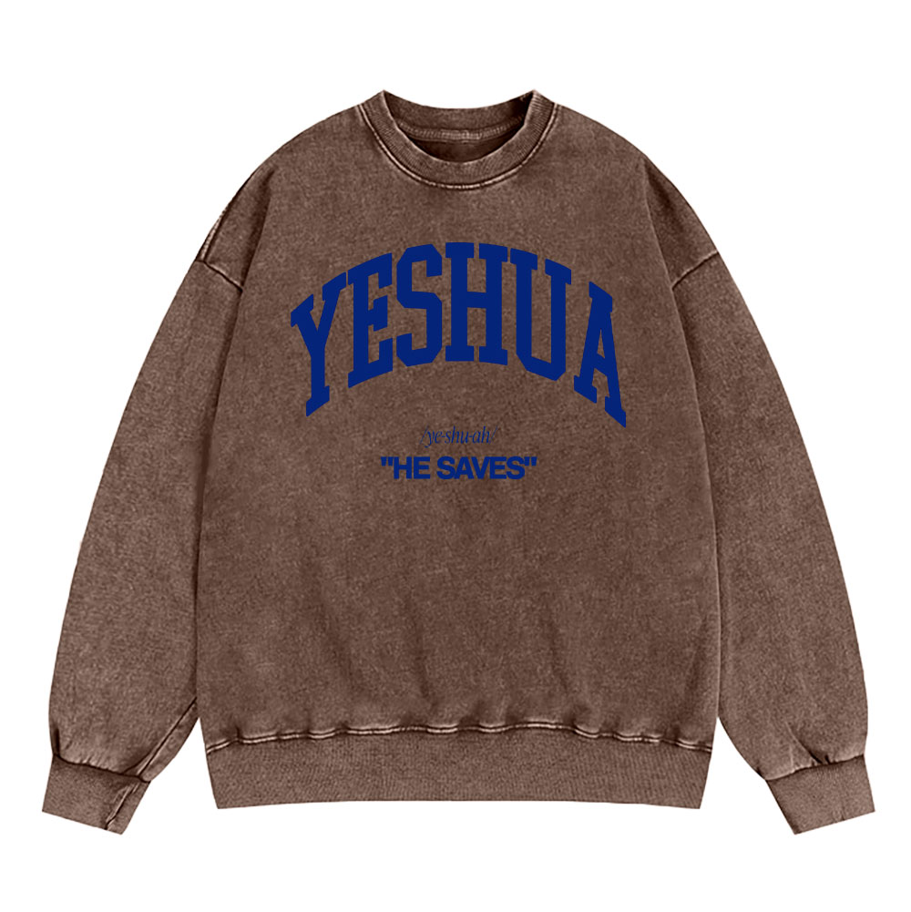 Yeshua Christian Washed Sweatshirt