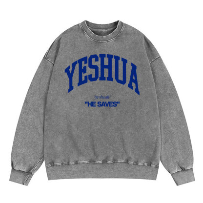 Yeshua Christian Washed Sweatshirt