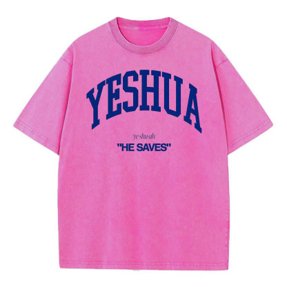 Yeshua Christian Washed T-Shirt