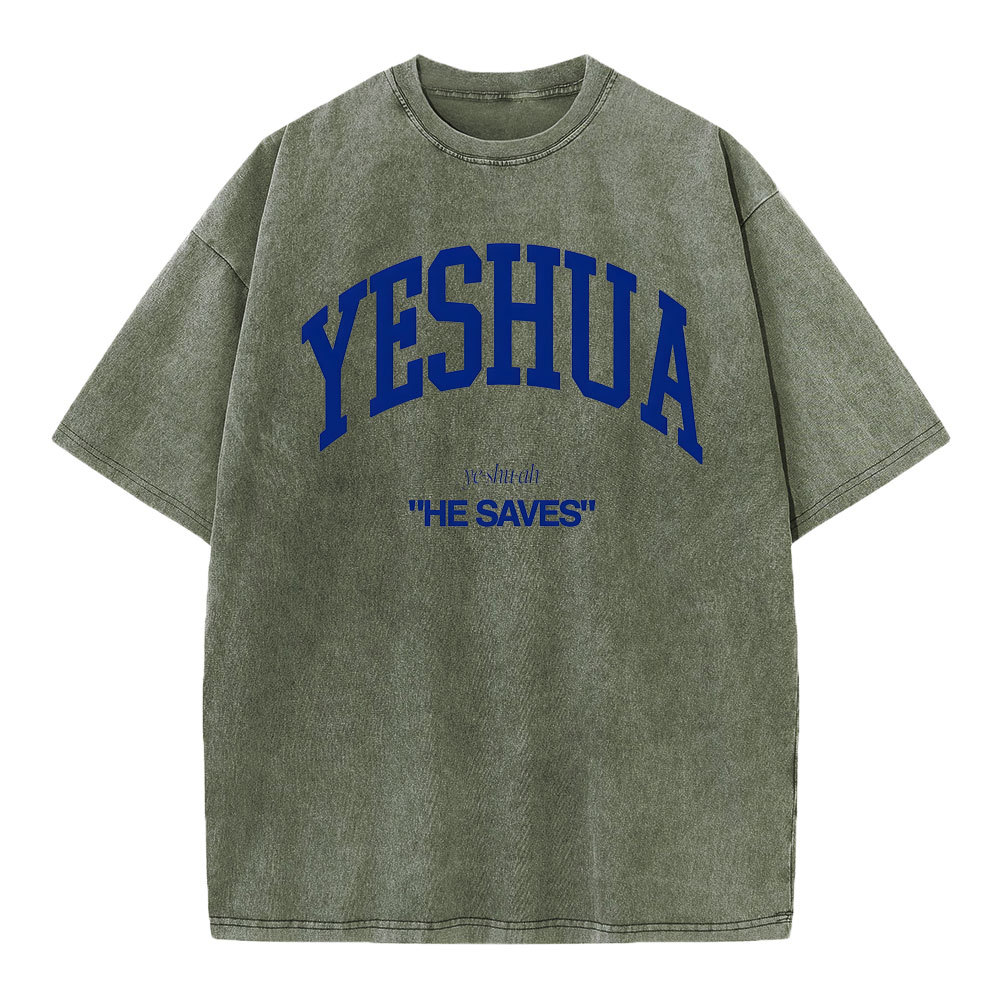 Yeshua Christian Washed T-Shirt