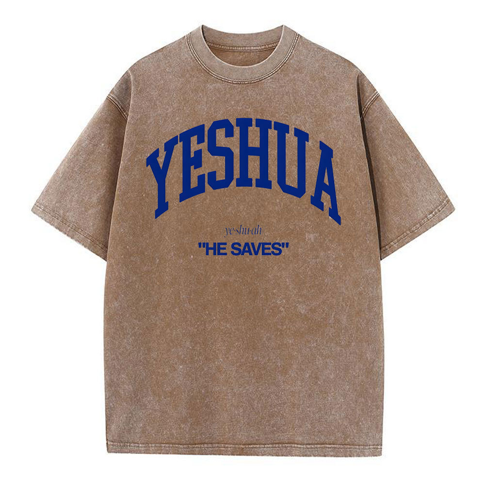 Yeshua Christian Washed T-Shirt