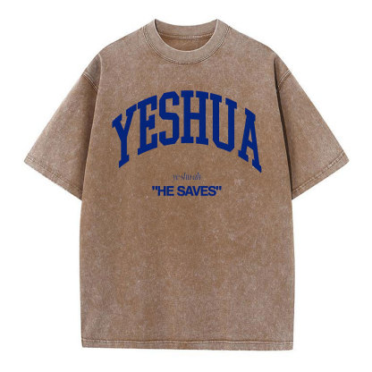 Yeshua Christian Washed T-Shirt