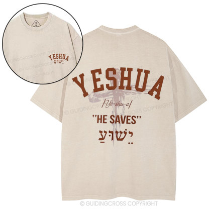 Yeshua Christian Washed T-Shirt