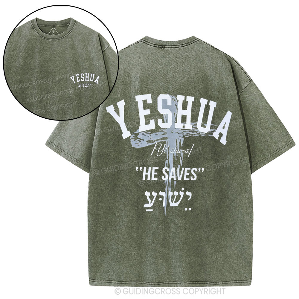 Yeshua Christian Washed T-Shirt