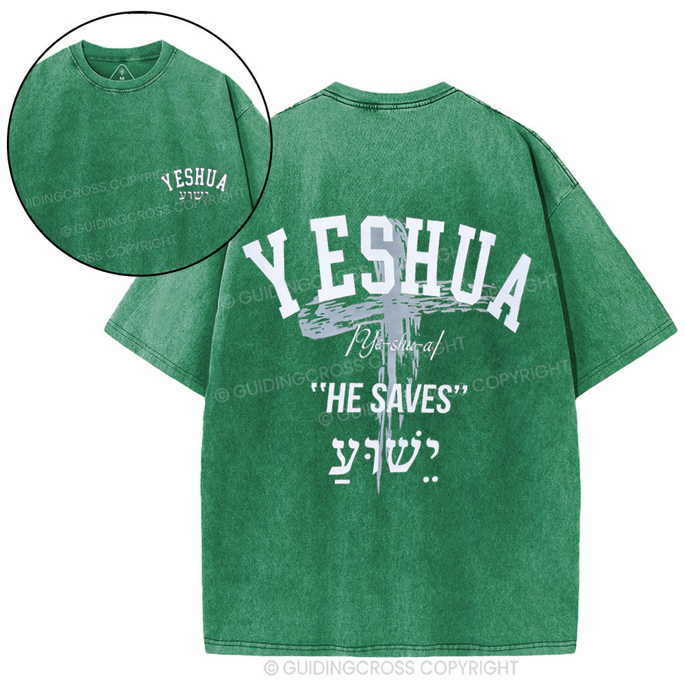 Yeshua Christian Washed T-Shirt