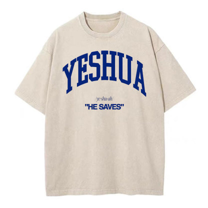 Yeshua Christian Washed T-Shirt
