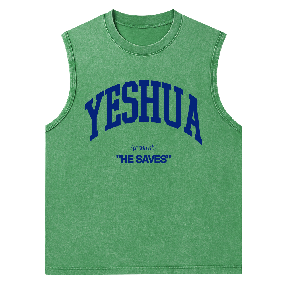 Yeshua Christian Washed Tank Top