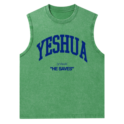 Yeshua Christian Washed Tank Top