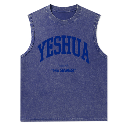 Yeshua Christian Washed Tank Top