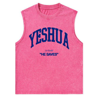Yeshua Christian Washed Tank Top
