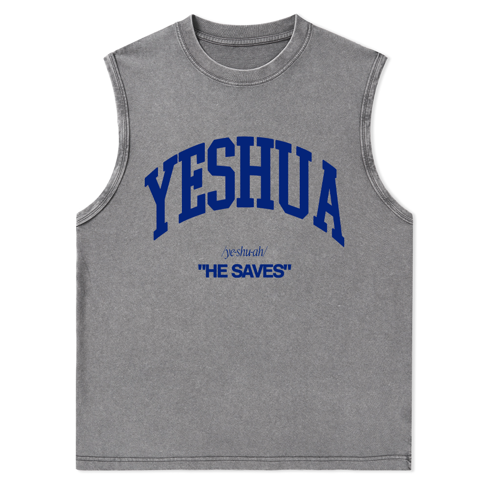 Yeshua Christian Washed Tank Top