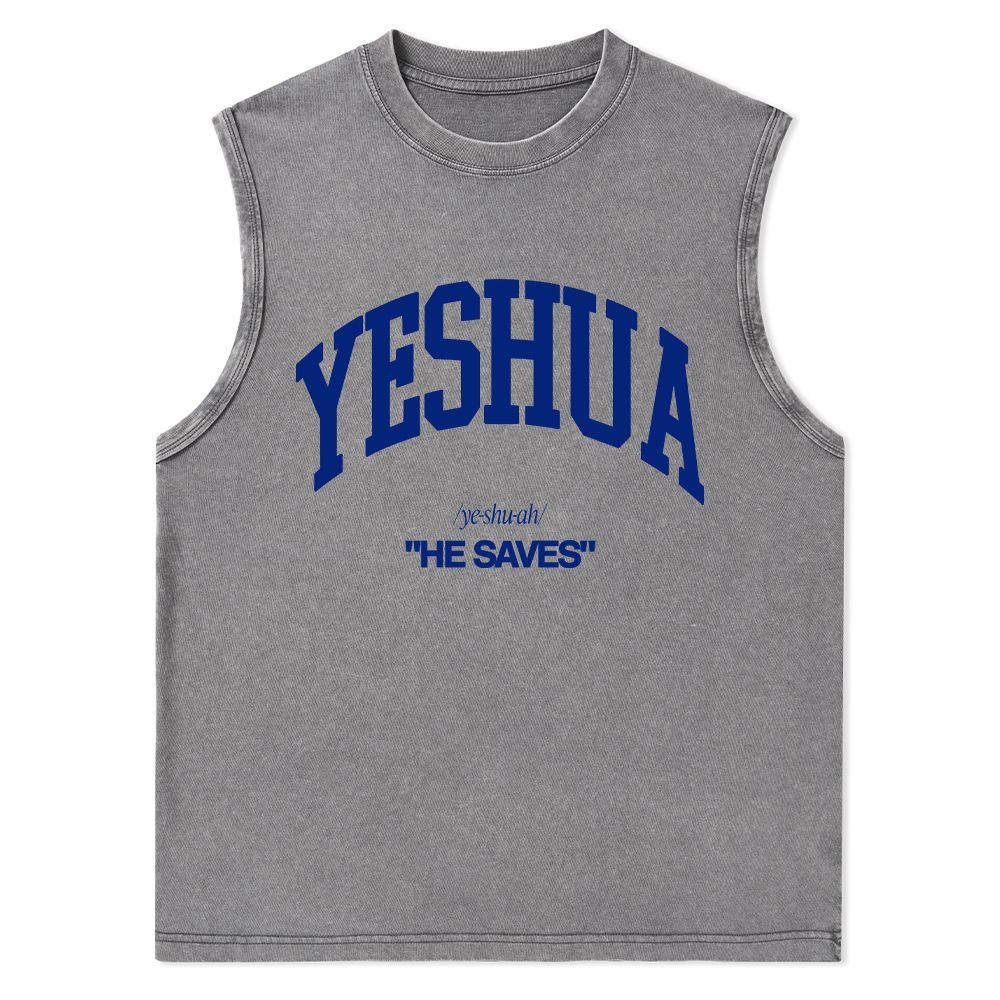 Yeshua Christian Washed Tank Top