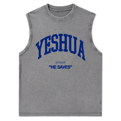 Yeshua Christian Washed Tank Top