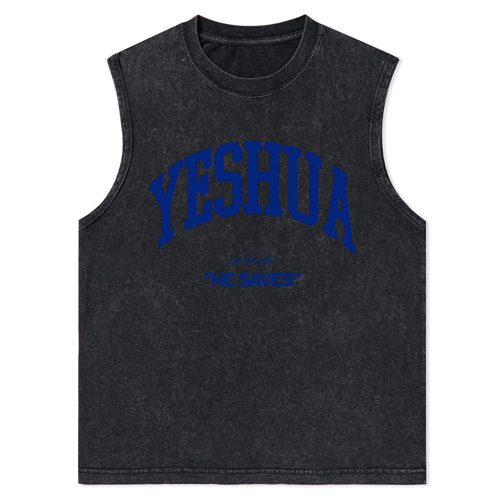 Yeshua Christian Washed Tank Top
