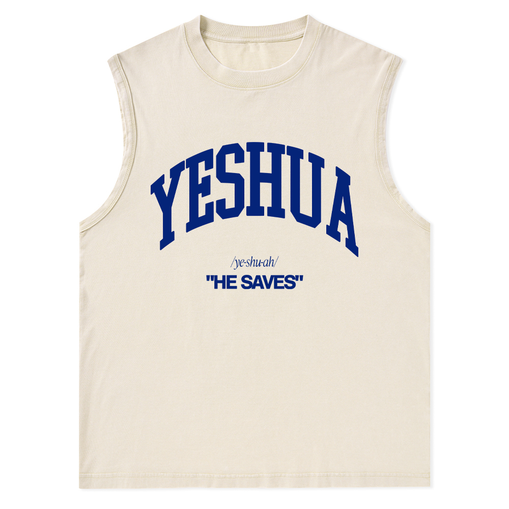 Yeshua Christian Washed Tank Top