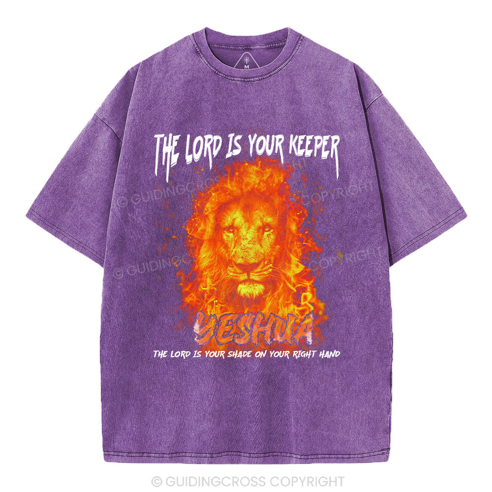 Yeshua Fire Lion Christian Washed T-Shirt