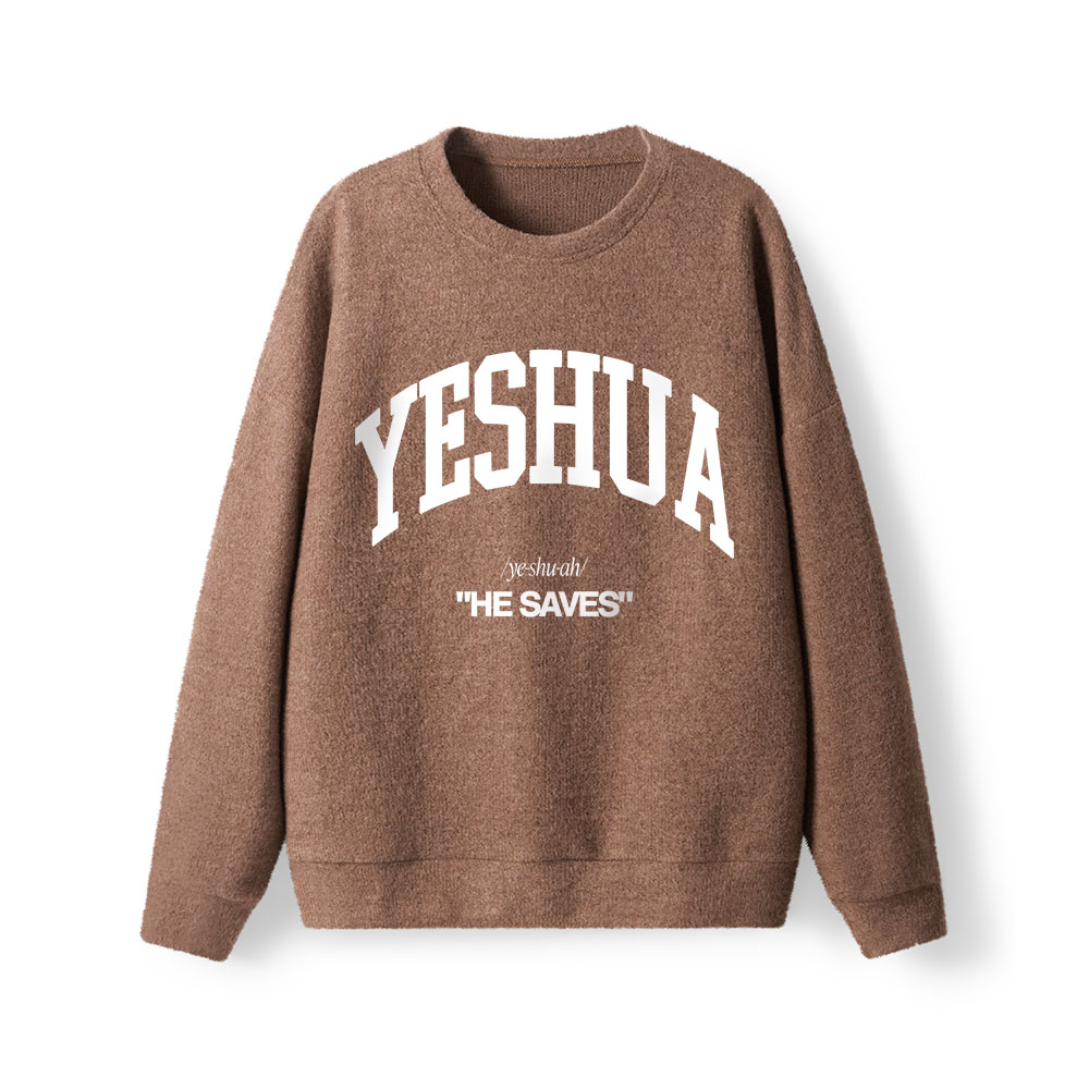 Yeshua He Saves Lightweight Sweater