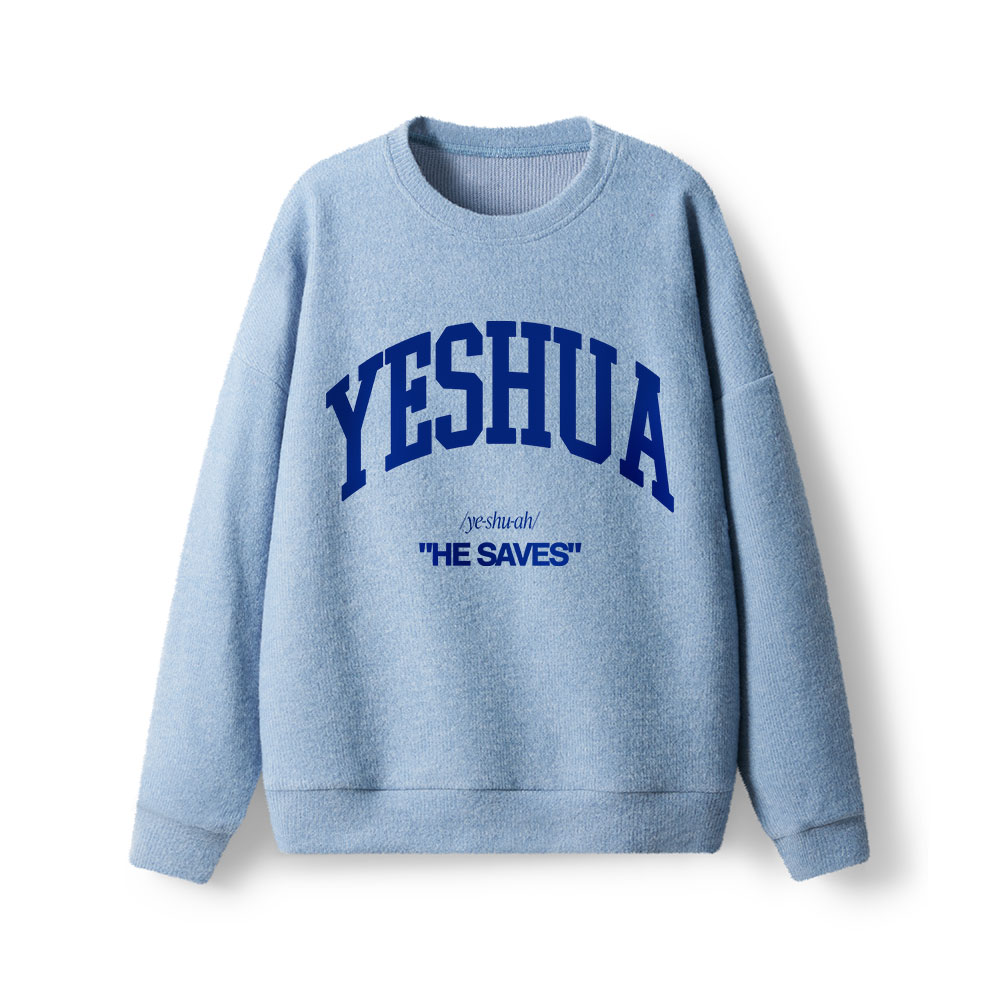 Yeshua He Saves Lightweight Sweater