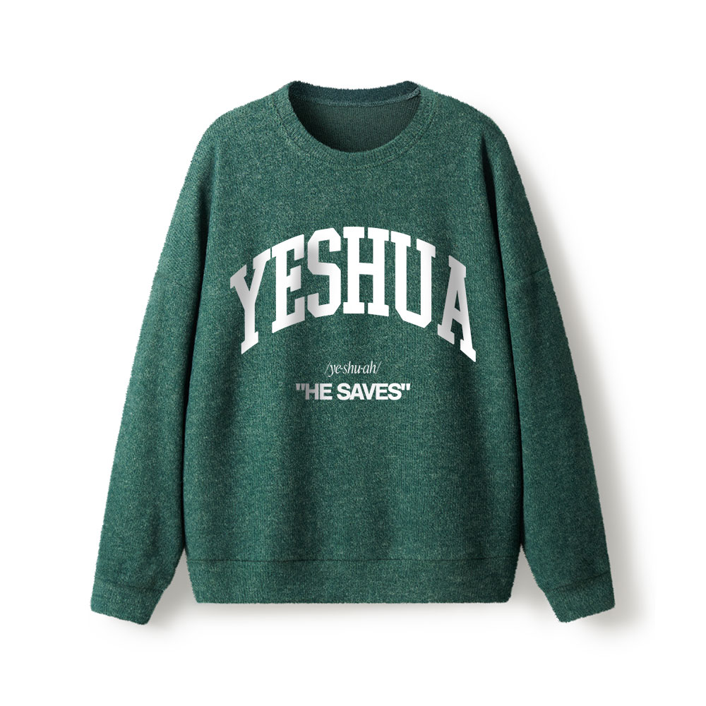 Yeshua He Saves Lightweight Sweater