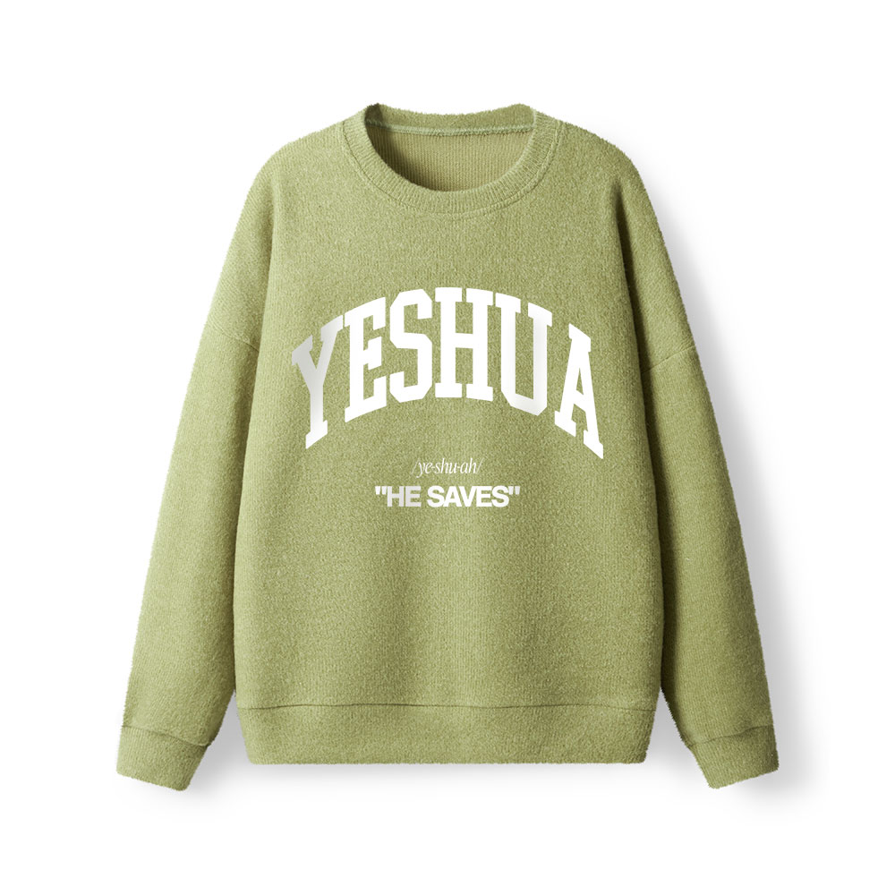 Yeshua He Saves Lightweight Sweater