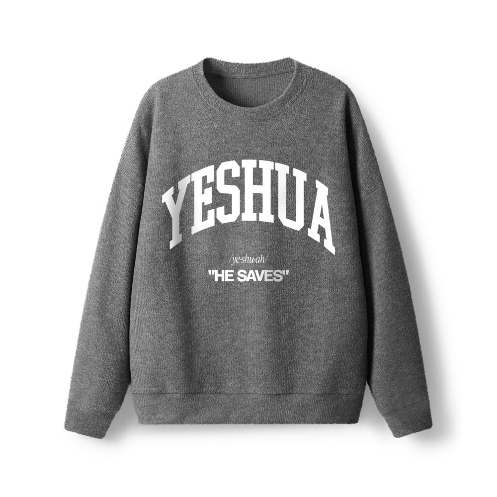 Yeshua He Saves Lightweight Sweater