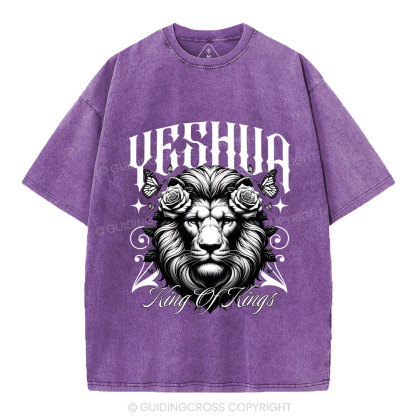 Yeshua King Of Kings Christian Washed T-Shirt