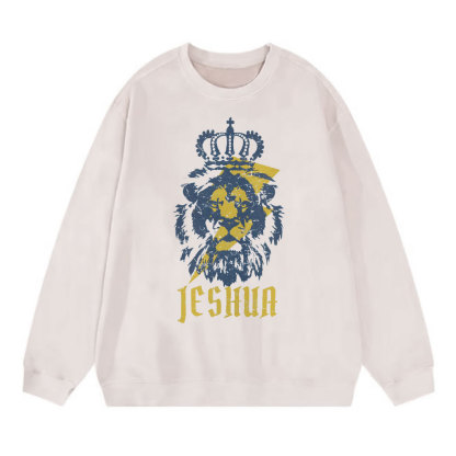 Yeshua Lion King Christian Washed Sweatshirt