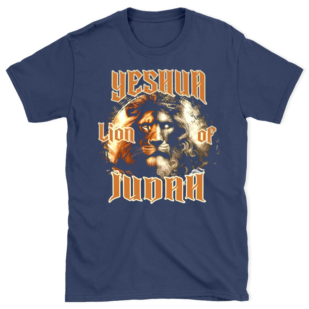 Yeshua Lion Of Judah Christian Washed T-Shirt Sale-GuidingCross