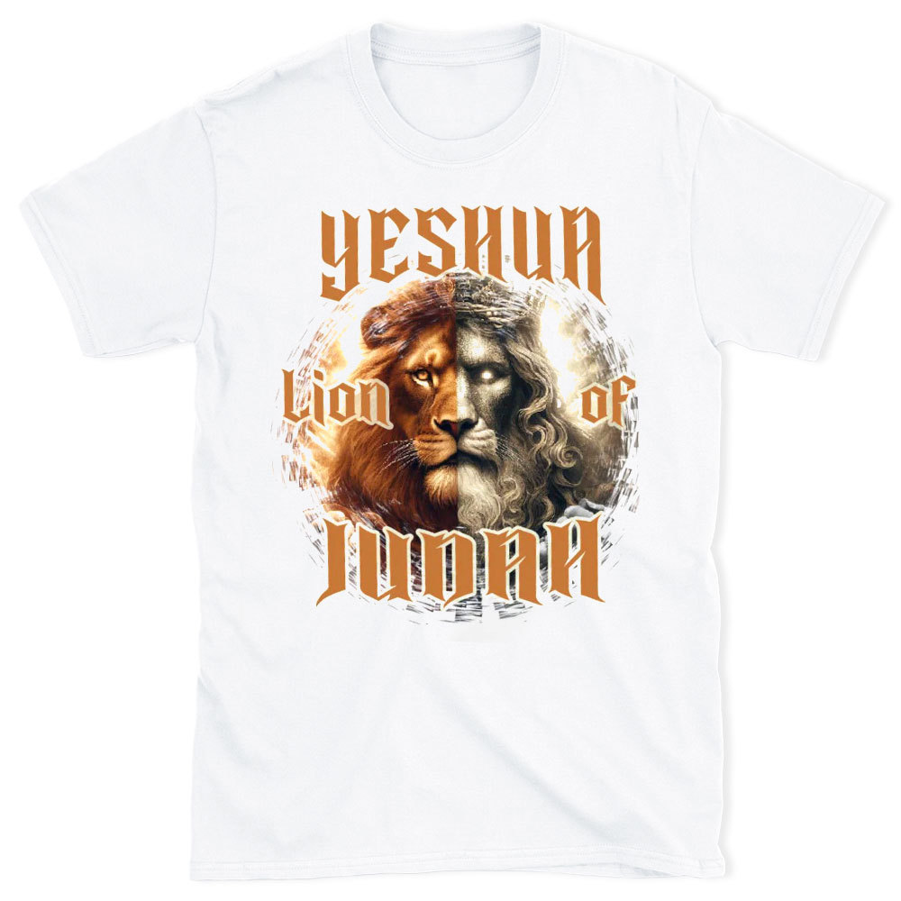 Yeshua Lion Of Judah Christian Washed T-Shirt