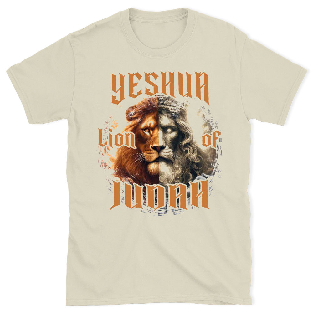 Yeshua Lion Of Judah Christian Washed T-Shirt