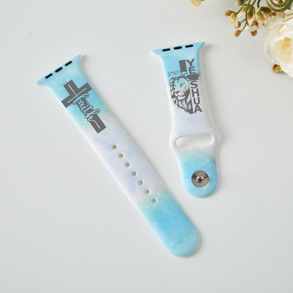Yeshua Lion Tie Dye Christian Watch Band
